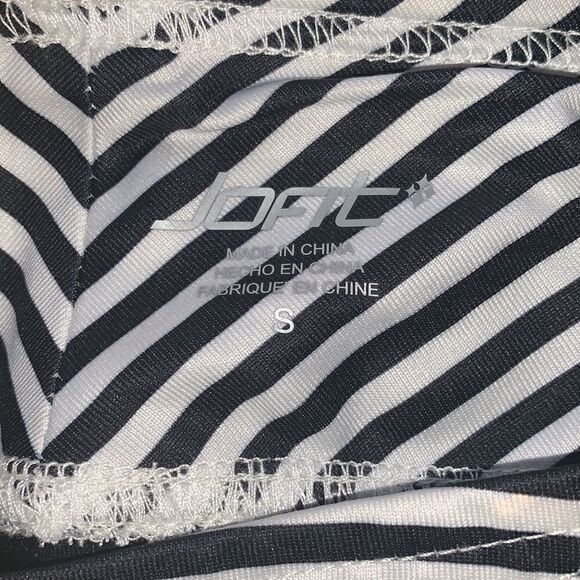 EUC WOMEN’S JOFIT SMALL BLACK & WHITE STRIPED JERSEY PULLON SMALL SKORT - Picture 8 of 9